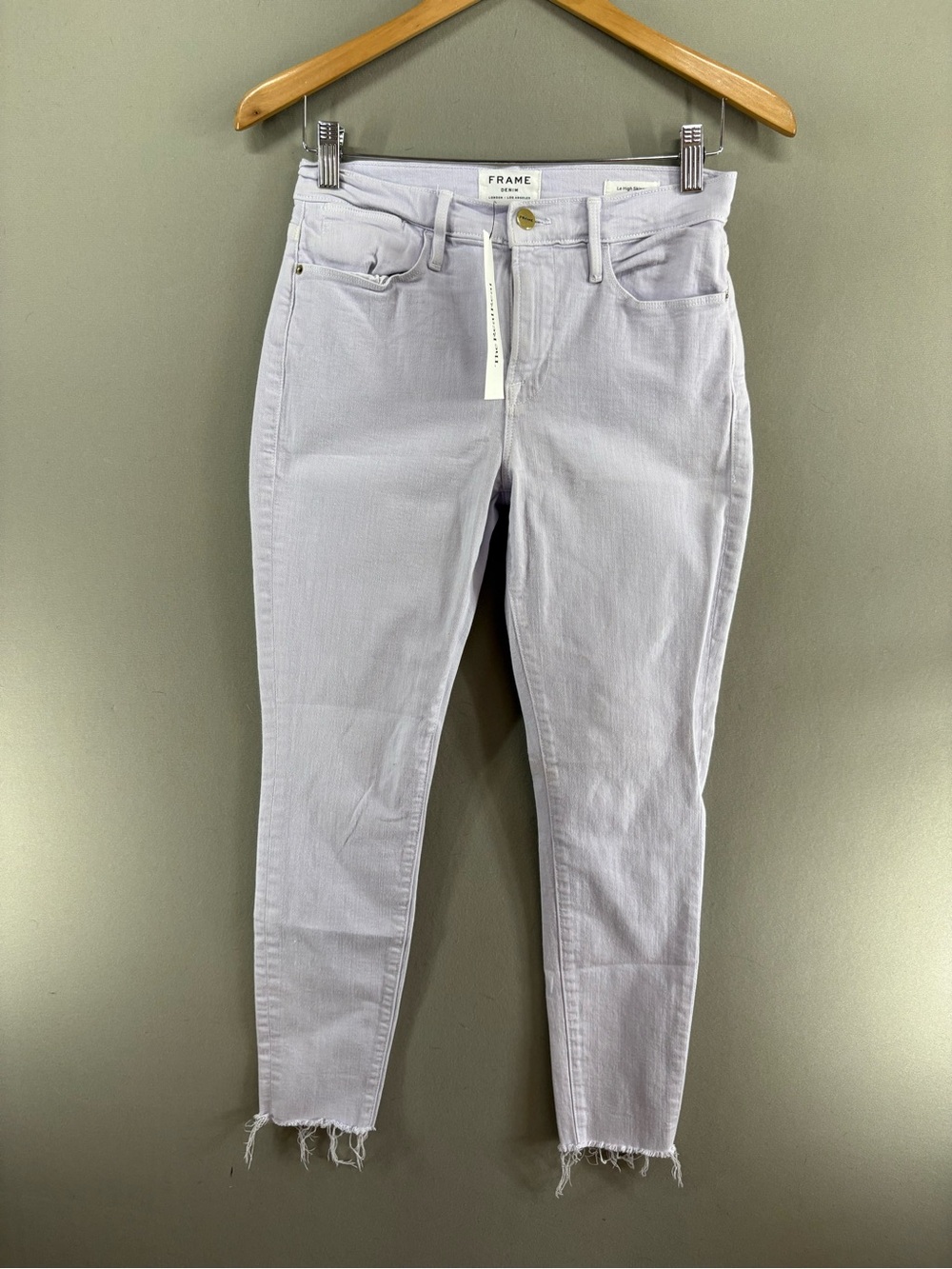Frame Womens Lavender Denim Le High Skinny Jeans Sz 27